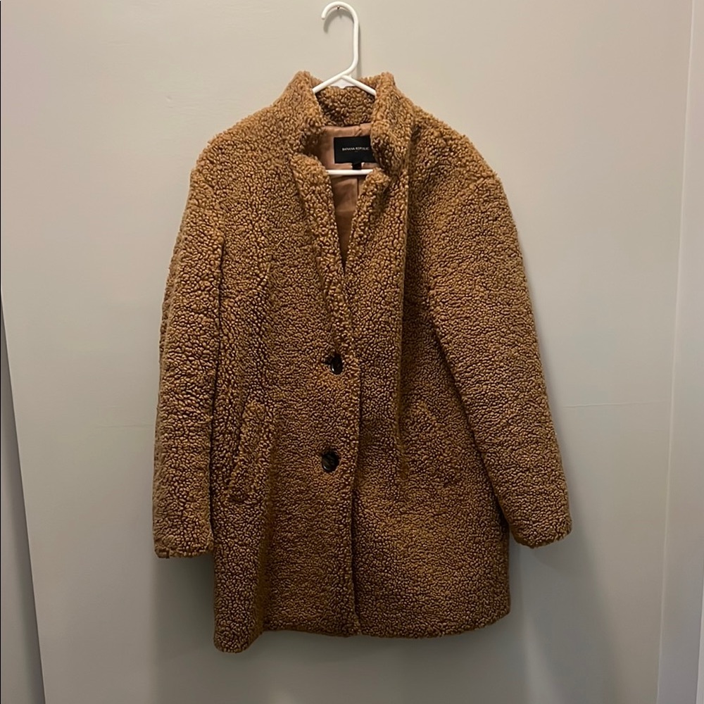 Cozy Tan Teddy Coat